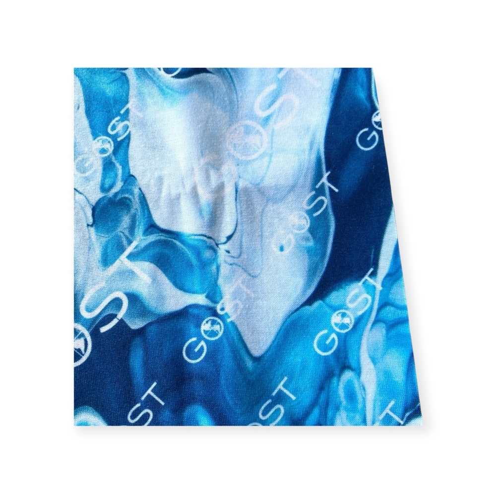 new GOST Tracker 𓆉 FlexFiber Fishing Neck Gaiter 𓆉 Gost Blue Ocean Print - Picture 6 of 13